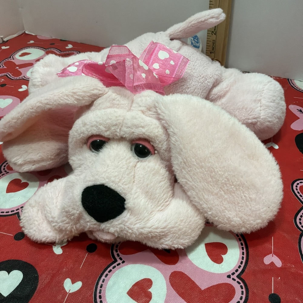 KIDS OF AMERICA‎ CORP 2002 FLOPPY PINK DOG 10" LONG PLUSH ANIMAL COLLECTIBLE